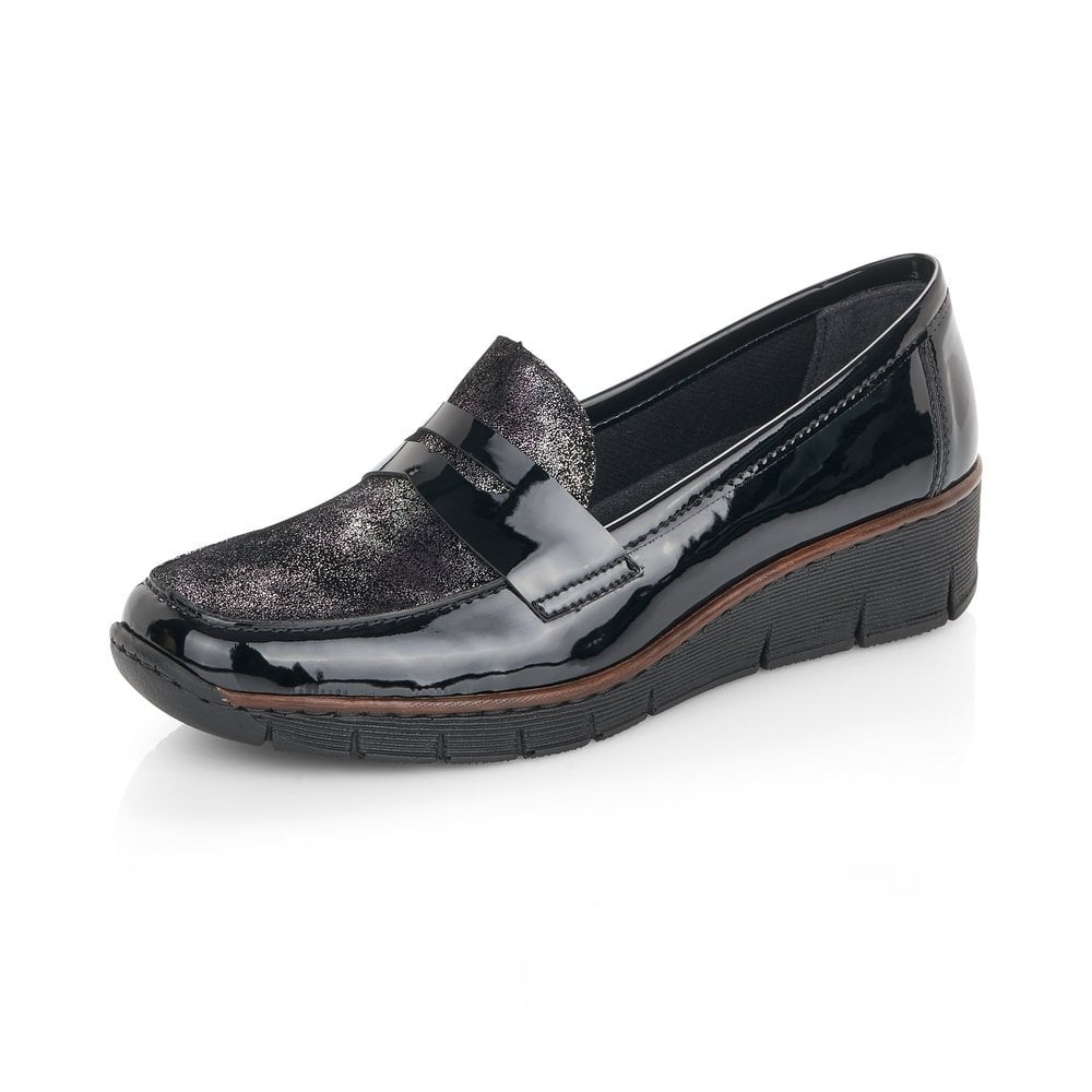 Rieker Skor Dam Svarta - Slip On Skor | 907648KQJ